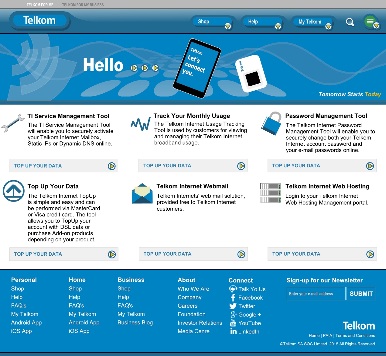 Telkom Internet based on creative licence