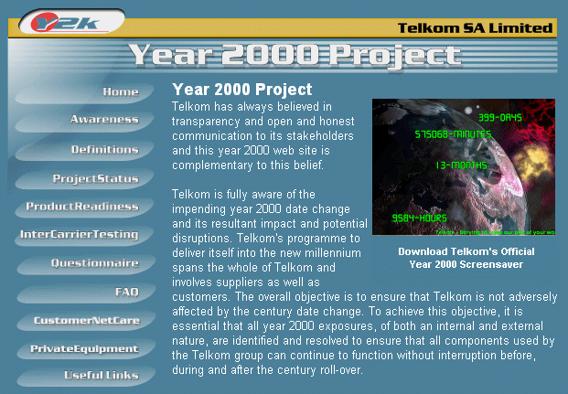 Telkom Y2k Project