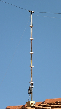 11 m Band Extended Double Zeppelin 'Zepp' (EDZ) antenna centred at 27.500 MHz: 450 ohm Ladder Line